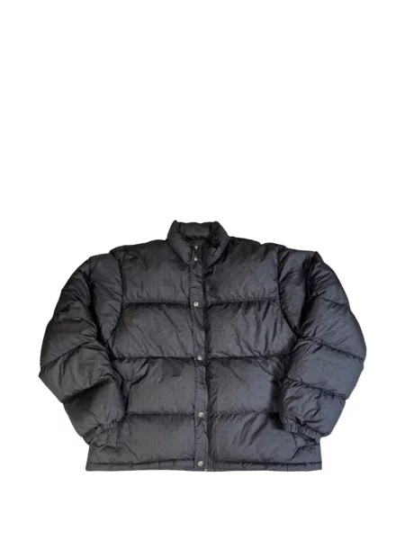 Pocnitură geacă cu puf Chrome Hearts cu motiv cu inimi negru