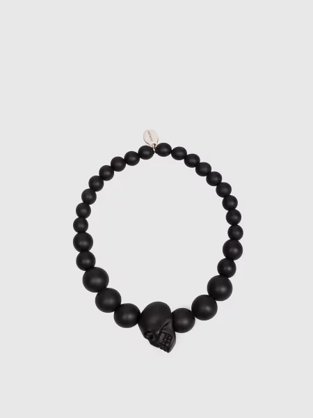 Браслет Skull Alexander Mcqueen чорний