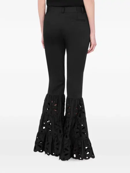 Pantaloni Moschino cu broderie negru