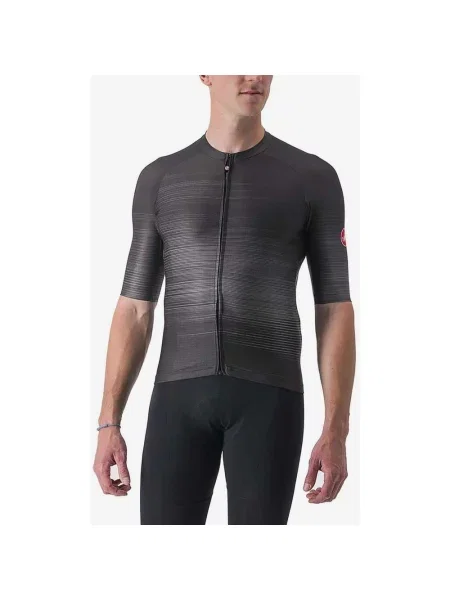 Koszulka z krótkim rękawem Castelli Aero Race Rosso Corsa w kolorze jasnoczarnym M czarna