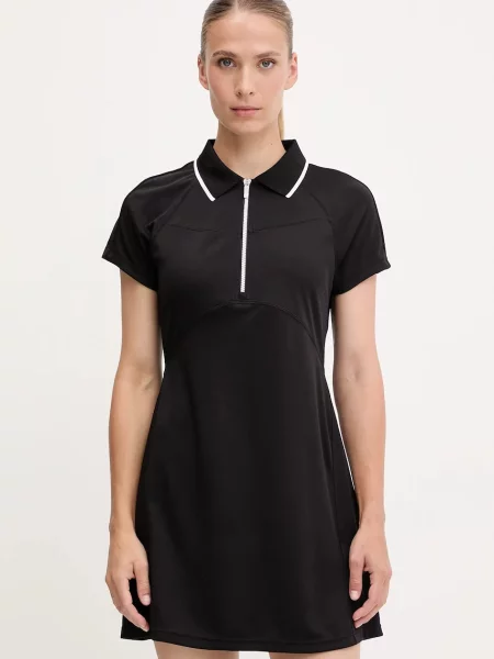 Dkny sukienka mini rozkloszowana czarny