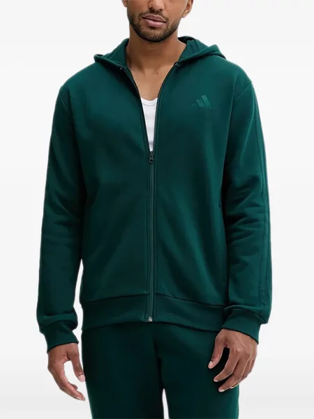 Pantaloni Adidas tricotate cu autograf alergare albastru