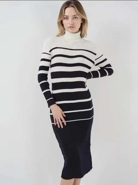 Bigdart Úpletové šaty Strickkleider' černá