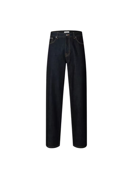Szerokie jeansy Selected Homme niebieskie