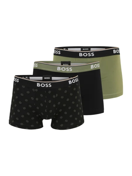 BOSS BLACK 3 db-os boxeralsó szett Power Desig fekete