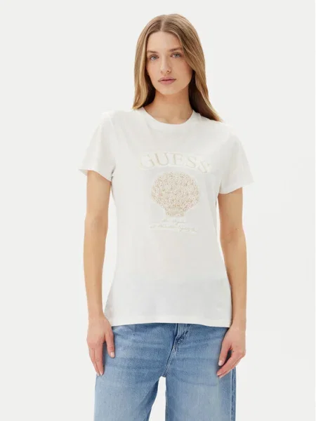 Guess Tricou alb