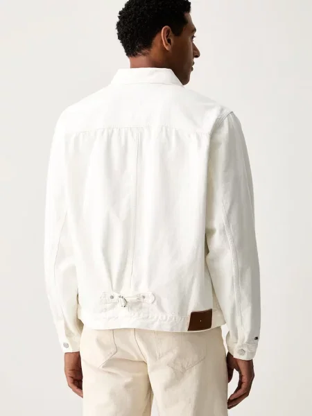 Tommy Hilfiger kurtka przejściowa jeansowa beżowa