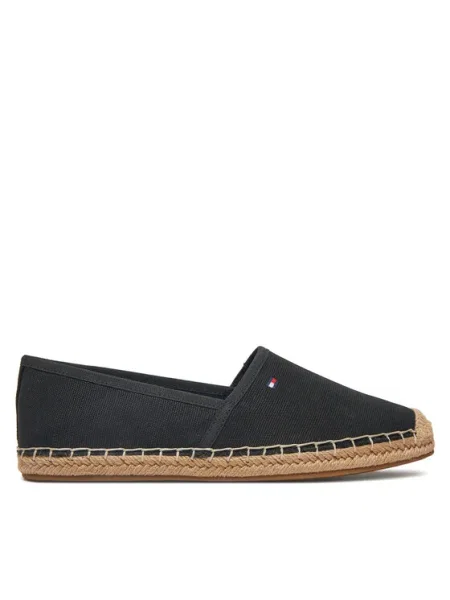 Tommy Hilfiger Espadrile Flag Canvas Espadrille negru