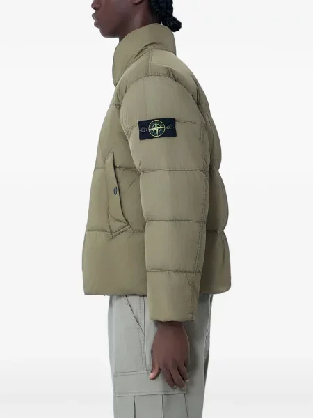 Geacă Stone Island cu strasuri verde