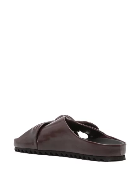 Papuci tip mules Officine Creative din piele maro