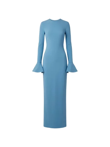 Rochie maxi Solace London evazată albastru