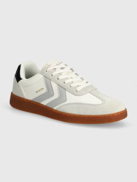Кожени маратонки Hummel CPH ML сиво бежово
