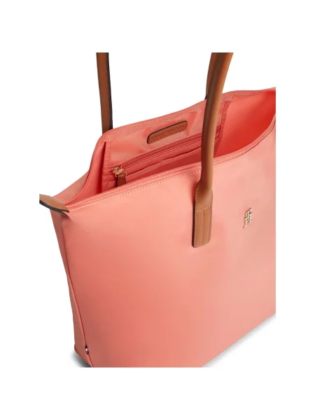 Tommy Hilfiger Geantă Popette Tote Coral roșu