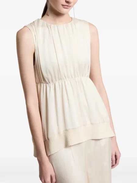 Top Peserico fără mâneci cu volane