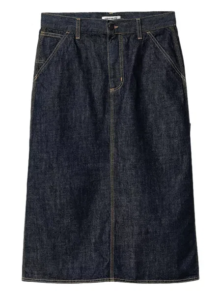 Fustă din denim Carhartt Wip albastru