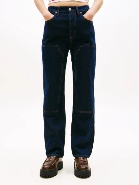 Tommy Jeans Džínsy LAYLA námornícka modrá