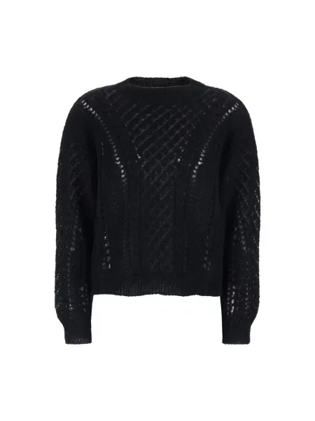 Sweter Twinset wełniany czarny