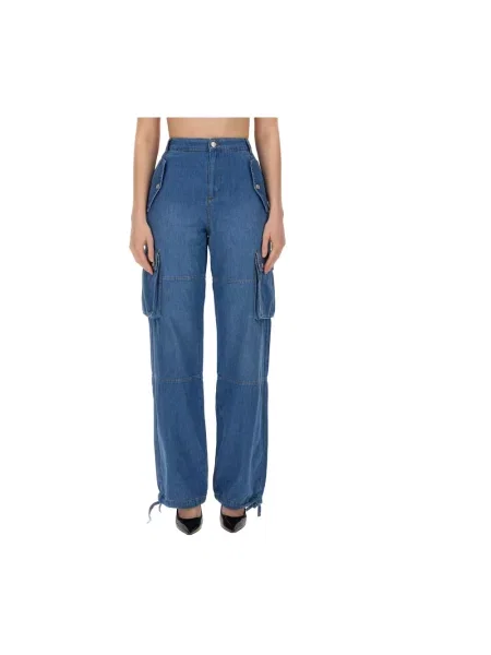 Spodnie Moschino niebieskie