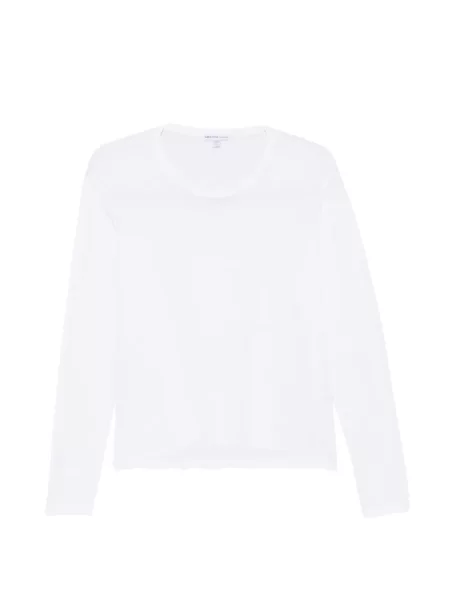 Lung tricou James Perse alb
