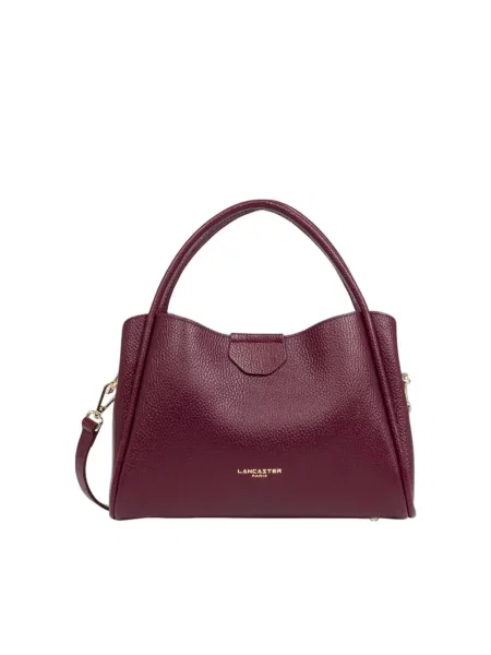 LANCASTER Paris Ročna torbica Lancaster Sac à main Aimantée M Ida Double Bordeaux Foncé' rjava