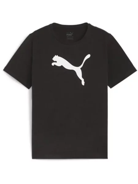 Dziecięca koszulka Puma Teamrise Logo Jersey Cotton Jr czarna
