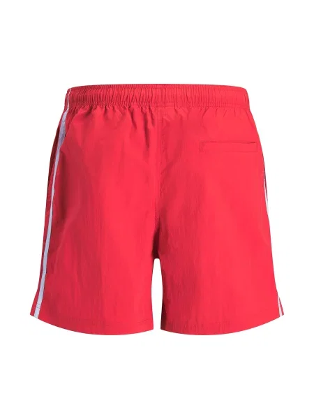 JACK & JONES Plavecké šortky JPSTBILL mätová / krvavo červená
