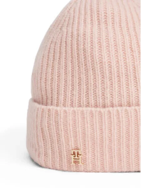 Tommy Hilfiger Kašmírová čiapka ružová