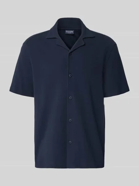 Nowoczesny krój modern fit koszula casualowa z kołnierzem z połami Christian Berg Men