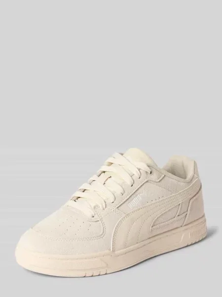 Sneakersy ze skóry bydlęcej nappa z detalami z logo Puma beżowe
