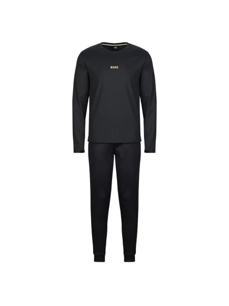 Lung pijamale Boss negru