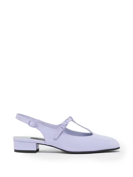 Pantofi cu toc Carel Paris din piele de lac slingback violet