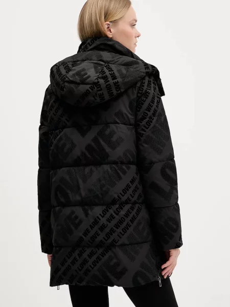 Desigual geacă CADERA FLOCK de iarna negru