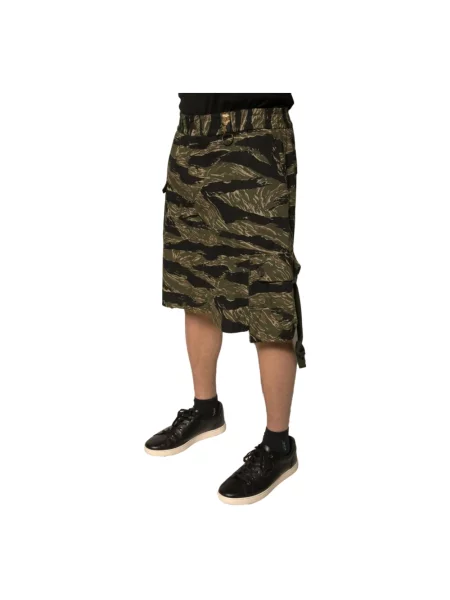 Bermudy Dolce And Gabbana z nadrukiem czarne