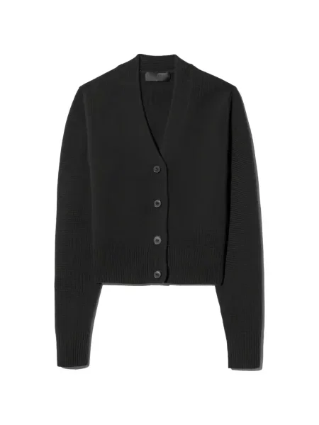 Cardigan Nili Lotan cu decolteu în V negru