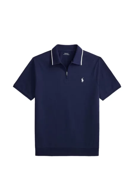 Πλεκτό polo Polo Ralph Lauren με σχέδιο με λαιμόκοψη v πράσινο