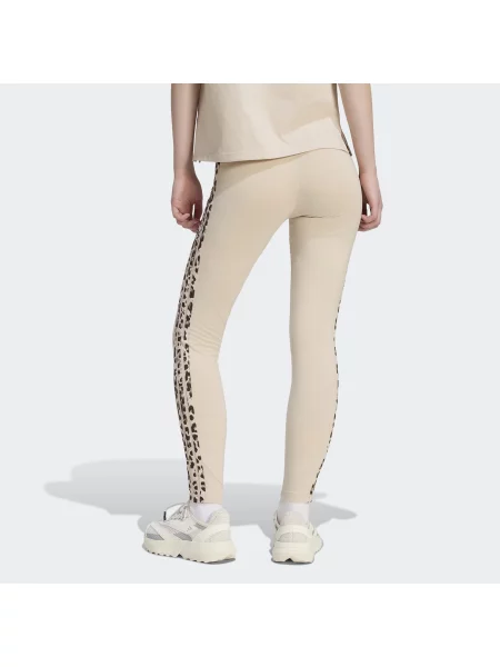 ADIDAS SPORTSWEAR Pantaloni sport Seasonal Essentials Animal Print pielii / ombră / maro închis bej