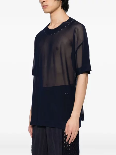 Tricou Sonia Carrasco transparente albastru