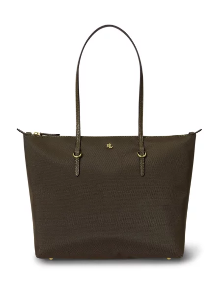 Geantă shopper Lauren Ralph Lauren verde