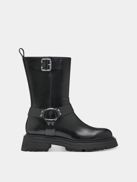 Tamaris Чоботи Текстиль чорний