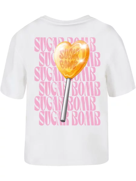 Mister Tee Tričko Sugar Bomb žltá / sivá / ružová biela