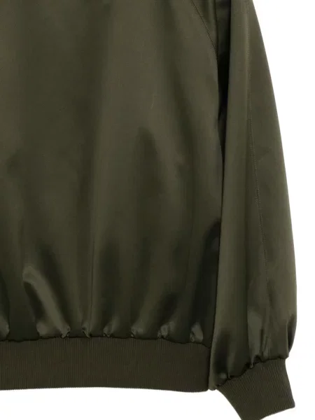 Geacă bomber Cynthia Rowley din satin verde