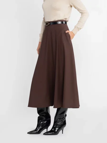 Спідниця міді Arber коричневий