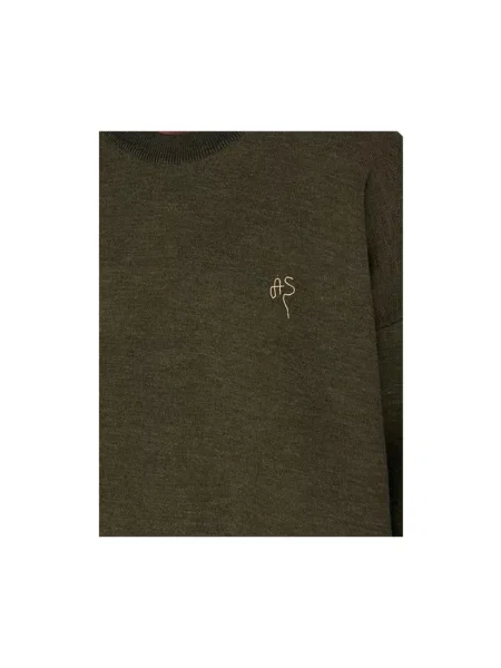 Sweter Acne Studios z długim rękawem zielony