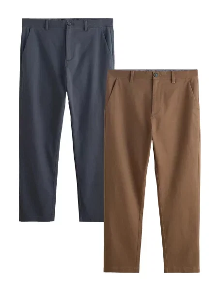 Next Pantaloni eleganți închis / bleumarin bej