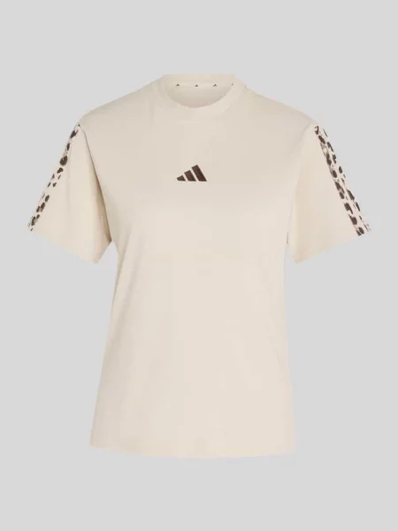 Krój regular fit t-shirt z czystej bawełny z nadruk z logo Adidas Sportswear