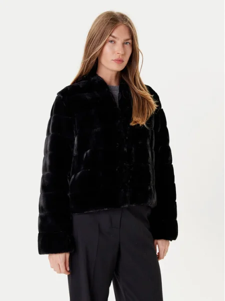 Palton de blană Marella negru