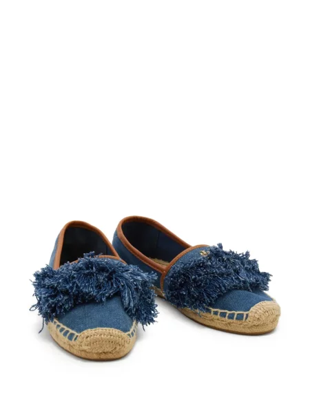 Balerini Tory Burch cu franjuri albastru