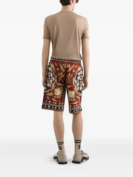 Tricou Dolce & Gabbana de mătase maro
