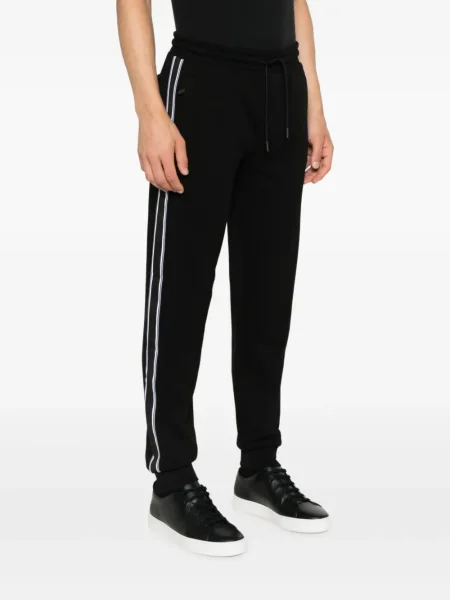 Pantaloni Karl Lagerfeld cu dungi negru