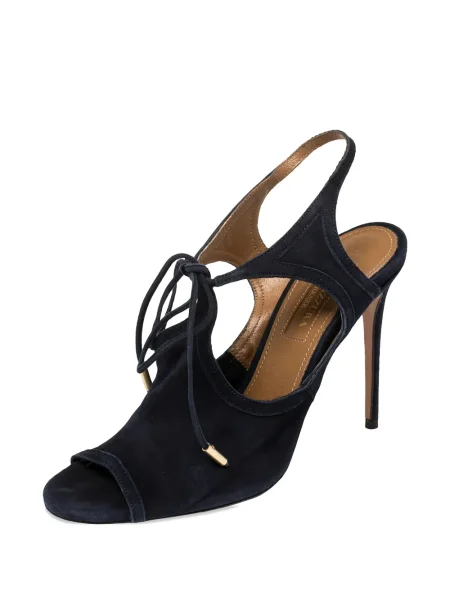 Σανδάλια Aquazzura σουέντ μπλε